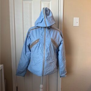 Obermeyer women’s Light Blue and silver snow/ski jacket